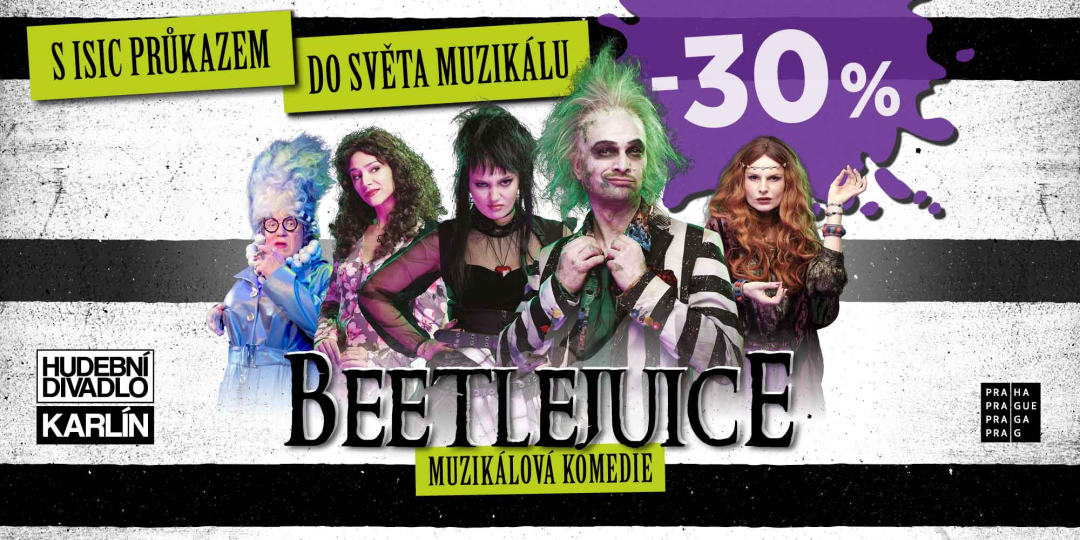 30% sleva na představení Beetlejuice