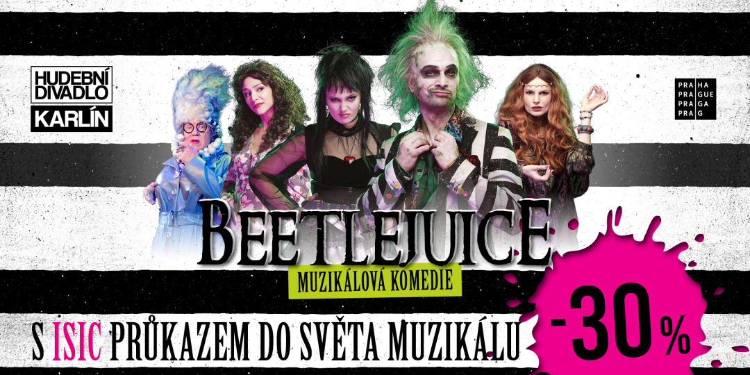 30% sleva na představení Beetlejuice
