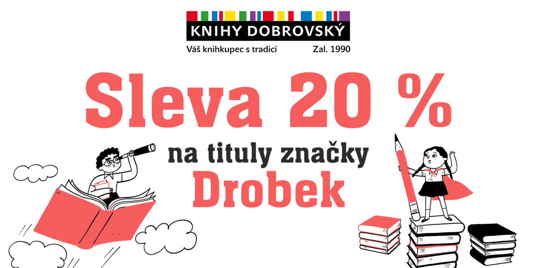 Sleva 20 % na tituly značky Drobek s kódem ISICDROBEKAFKD