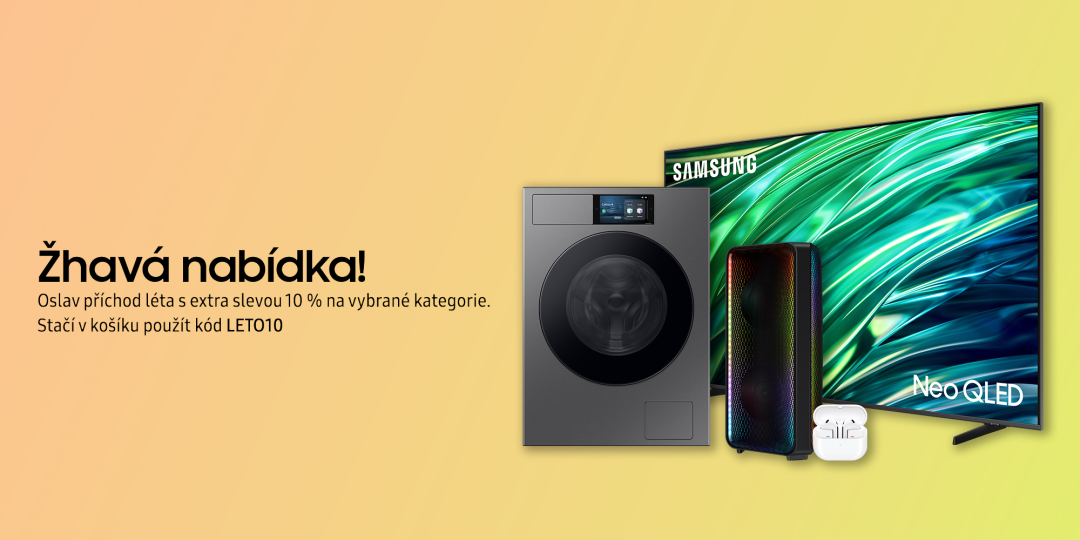 Extra sleva 10 % na nákup! Využij kód LETO10