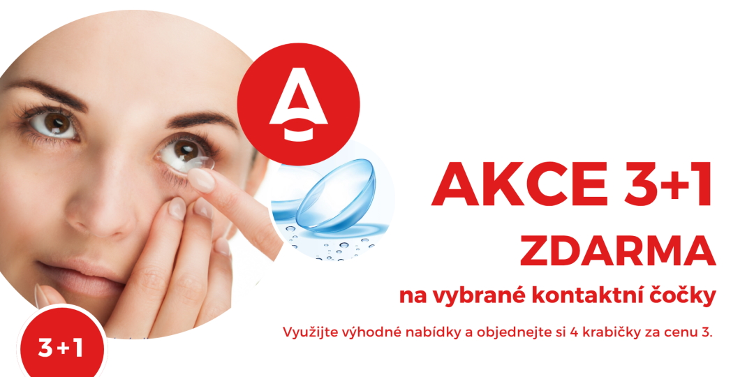 Akce 3+1 na kontaktní čočky