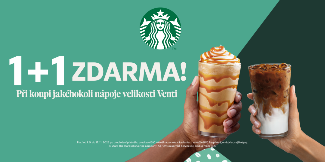 1+1 zdarma na Venti nápoje!