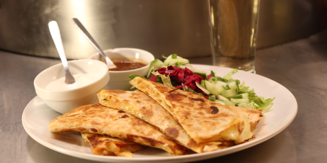 Quesadilla + 0,3 l limonáda za 150 Kč