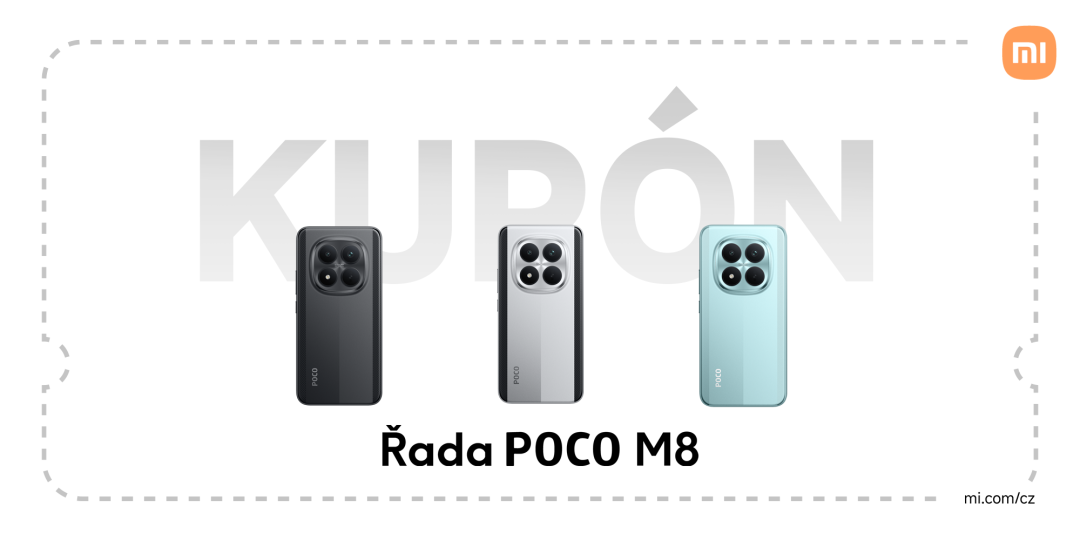 Extra sleva 7 % na novou řadu POCO M8 (M8, M8 Pro)