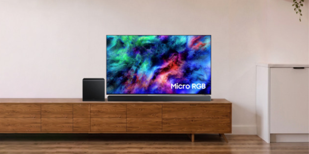 Save up to 20% off Samsung 2026 TV PLUS get a FREE Sound Device!